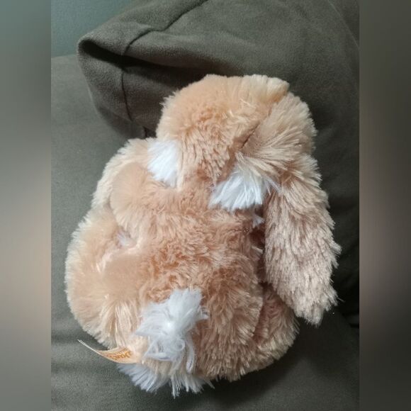 8" Plush Bunny - Blonde and White - Picture 4 of 5